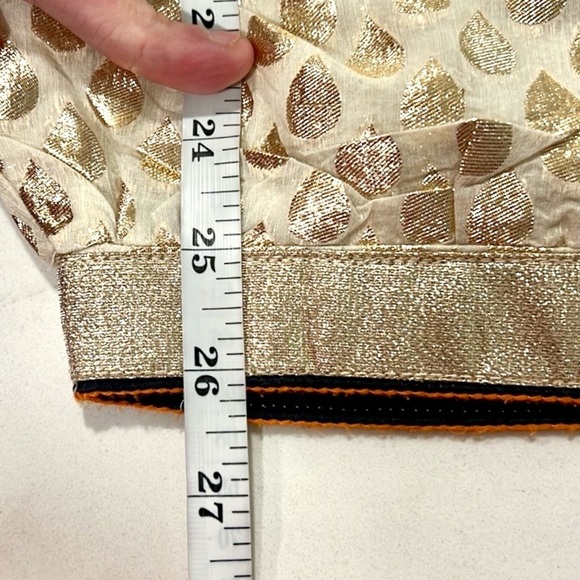 Indian Satin Silk Ladies Plus Size Alibaba Harem Pants Baggy Gold,Lined,size S - Picture 9 of 12